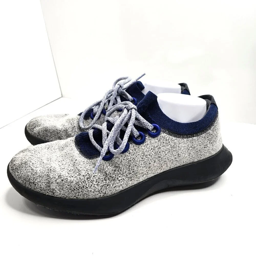 Allbirds Men's Mizzle Merino Wool Sneakers in Gray and Blue